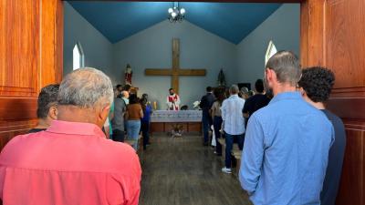 Inauguração de Capela dedicada a Santa Bárbara marca momento de fé em Laranjeiras do Sul